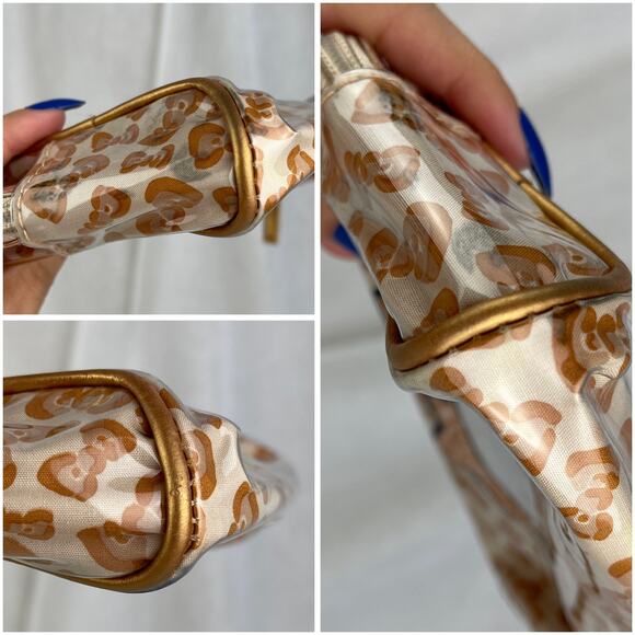 Hello Kitty X Forever 21 Bow Shaped Leopard Print Zipper Cosmetic Bag Pouch 2011 - Picture 13 of 16